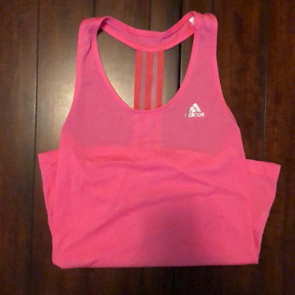 Adidas tank neon pink XS